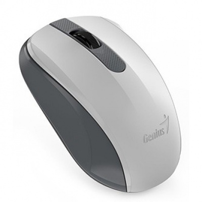 Genius Myš NX-8008S 31030028403, 1200DPI, 2.4 [GHz], optická, 3tl., bezdrátová USB, bílá, 1 ks AA