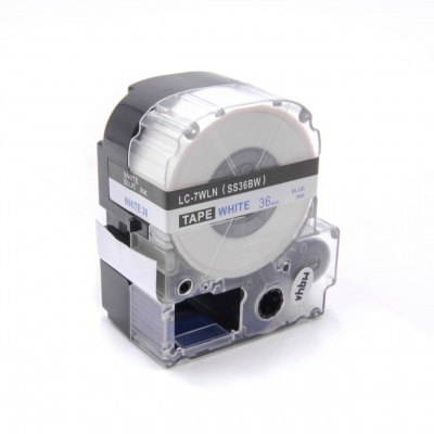 Epson LC-SS36BW, 36mm x 8m, modrý tisk / bílý podklad, kompatibilní páska