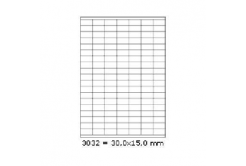 Samolepiace etikety 30 x 15 mm, 133 etikiet, A4, 100 listov