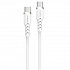 Powerton ENERGY WHITE EDITION Kábel USB-C, 100W, 1m, silikónový, biely