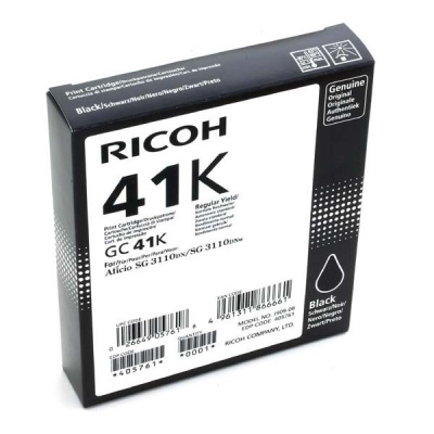 Ricoh originální gelová náplň 405761, black, 2500 str., GC41HK, Ricoh AFICIO SG 3100, SG 3110DN, 3110DNW