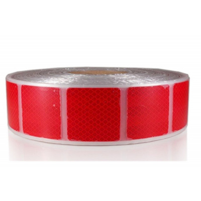 3M 997-72S Diamond Grade Reflexné pružné štvorce 50 x 50 mm, červené