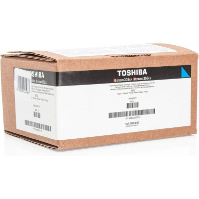 Toshiba originálny toner T305PCR, cyan, 3000 str., Toshiba E-Studio 305 CP, 305 CS, 306 CS, 900g
