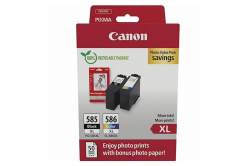 Canon PG-585XL/CL-586XL 6204C005 čierna/farebná (black/color) sada originálne cartridge + fotopapier GP-501