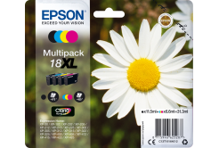 Epson originálna cartridge C13T18164012, T181640, 18XL, CMYK, 3x6,6/11,5ml, Epson Expression Home XP-102, XP-402, XP-405, XP-302