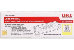 OKI 43865721 žltý (yellow) originálny toner