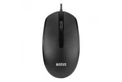 Myš drátová, Marvo MS003 MS003 BK, černá, optika, 1000DPI