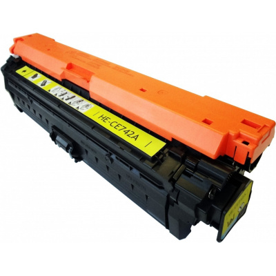 Kompatibilný toner s HP CE742A žltý (yellow) 