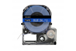 Epson LC-SD24BW, 24mm x 8m, bílý tisk / modrý podklad, kompatibilní páska