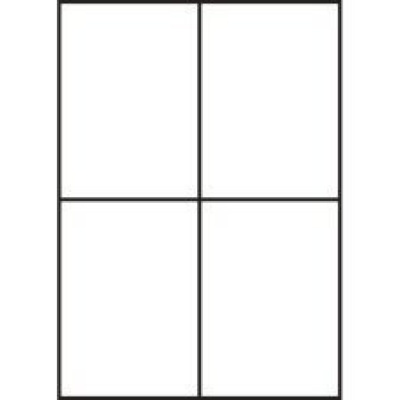 Samolepiace etikety 105 x 148 mm, 4 etikiety, A4, 100 listov