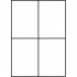 Samolepiace etikety 105 x 148 mm, 4 etikiety, A4, 100 listov