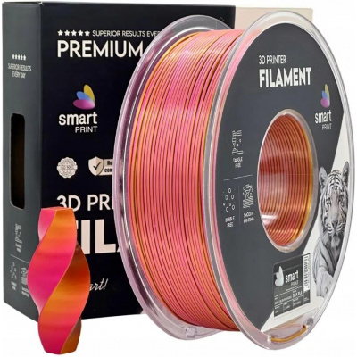 Smart Print FG-S99-E1, 3D filament, PLA Silk, 1,75mm, 1000g, Dual Color, Viacfarebný (Pink, Gold)