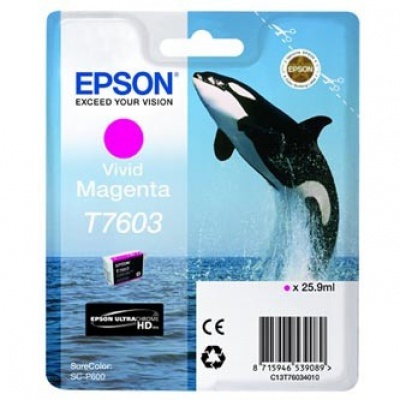 Epson T7603 T76034010 purpurová (magenta) originálna cartridge
