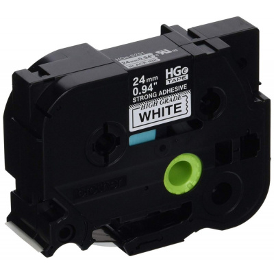 Brother HGe-151, 24mm x 8m, 5ks, čierna tlač / priehľadný podklad, originálná páska