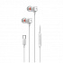 Genius HS-M368 sluchátka s mikrofonem, bílá, špuntová, USB Type-C