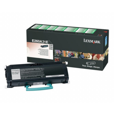 Lexmark E260A31E, black, 3500 str., E260, E360, E460 originálny toner