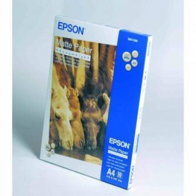 Epson Matte Paper Heavyweight C13S041256, A4, 16ks, matný, silný, biely, foto papier