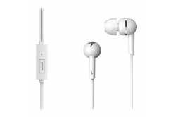 Genius HS-M300 31710006401, sluchátka s mikrofonem, bez ovládání hlasitosti, bílá, 2.0, špuntová, 3.5 mm jack