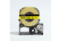 Epson LK-SC12YW, 12mm x 9m, černý tisk / žlutý podklad, kompatibilní páska