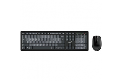 Genius Smart KM-8200 COPILOT 31340003430, sada klávesnice s bezdrátovou optickou myší, CZ/SK, klasická, černo-šedá
