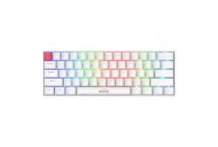 Marvo SABER 61, klávesnica US, herná, káblová (USB), biela, mechanická, podsvietenie