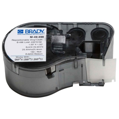 Brady M-49-498 / 131590, etikety 25.40 mm x 25.40 mm