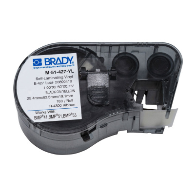 Brady M-51-427-YL / 131585, etikety 25.40 mm x 63.50 mm