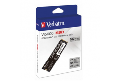 Verbatim 31825 Vi5000, SSD Interný disk, 512GB, M.2, NVMe, 5000 MB/s-R, 2500 MB/s-W, čierny