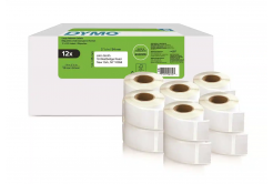Dymo 2177563, 54mm x 25mm, biele papierové etikety
