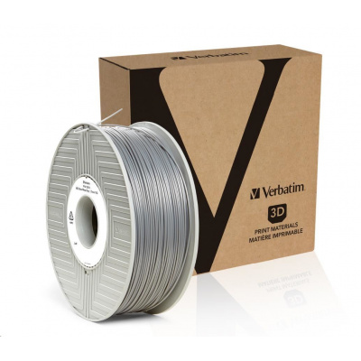 Verbatim 55032 3D filament, ABS, 1,75mm, 1000g, 404m, Strieborný (Silver/Metal grey)