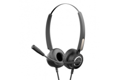 HP DHE-8000 9NG11AA, Call Center headset, ovládání hlasitosti, černá, USB (2.0)