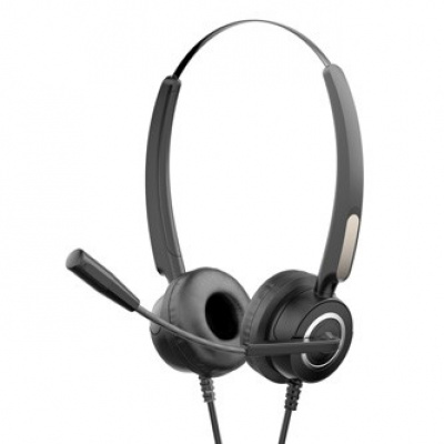 HP DHE-8000 9NG11AA, Call Center headset, ovládání hlasitosti, černá, USB (2.0)