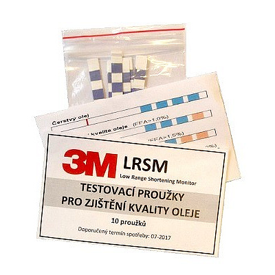 3M LRSM testovacie prúžky na zistenie kvality oleja (10 prúžkov/vrecko)