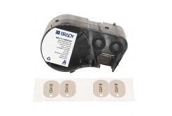 Brady M5-111-145FR-GY / 170851, 30.63 mm, Polyethylene, čierna tlač / sivý podklad