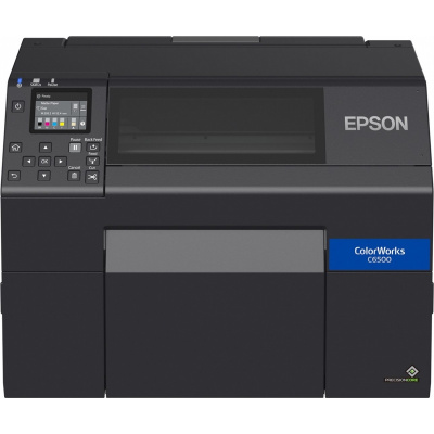Epson ColorWorks C6500Ae (mk) C31CH77102MK, farebná tlačiareň štítkov, cutter, disp., USB, Ethernet, black