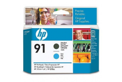 HP 91 C9460A matná čierna/azúrová (matte black/cyan) originálna tlačová hlava