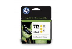 HP 712 3ED79A žltá (yellow) 3ks originálna cartridge