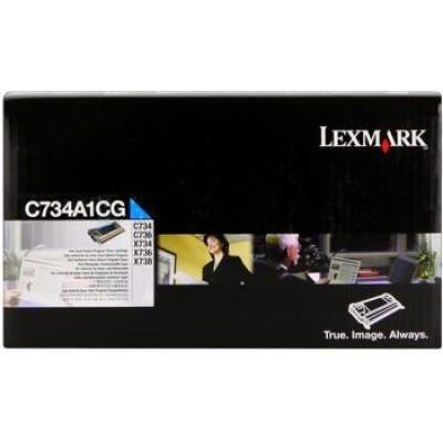 Lexmark C734A1CG azúrový (cyan) originálny toner