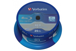 Verbatim BD-R, Single Layer 25GB, spindle, 43837, 6x, 25-pack