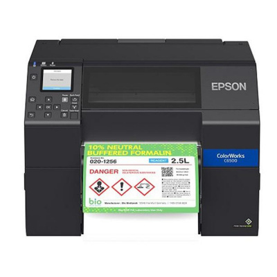 Epson ColorWorks C6500Pe C31CH77202, farebná tlačiareň štítkov, peeler, disp., USB, Ethernet, black