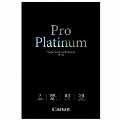 Canon Photo Paper Pro Platinum PT-101 2768B017, 300 g/m2, A3, 20ks, lesklý, atramentový, foto papier