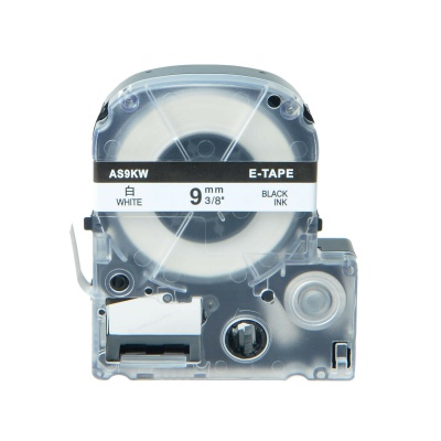 Epson LC-SS9KW, 9mm x 8m, černý tisk / bílý podklad, kompatibilní páska