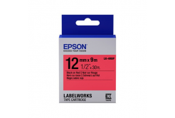 Epson LabelWorks LK-4RBP C53S654007 12mm x 9m, čierna tlač / pastelovo červený podklad, originálna páska