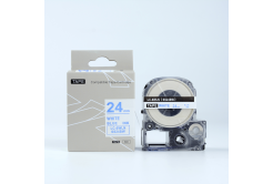 Epson LK-SS24BW, 24mm x 9m, modrý tisk / bílý podklad, kompatibilní páska