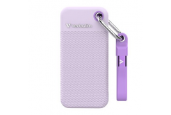 SSD Externí Verbatim Pocket SSD letní edice, 32323, 2000GB, fialový, obsahuje 2x gumový kryt (bílý a fialový), USB C