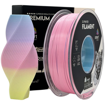 Smart Print FG-S110-E1, 3D filament, PLA Silk, 1,75mm, 1000g, Viacfarebný (Rainbow light color)