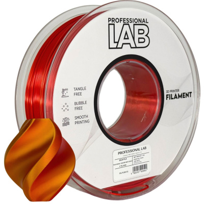 Professional Lab FG-P100-E1, 3D filament, PLA Silk, 1,75mm, 1000g,  Dual Color, Viacfarebný (Red, gold)