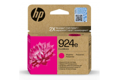 HP 924e 4K0U8NE#CE1 purpurová (magenta) originálna cartridge, po exspirácii