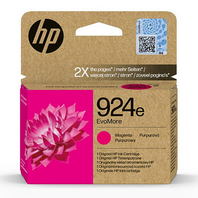 HP 924e 4K0U8NE#CE1 purpurová (magenta) originálna cartridge, po exspirácii