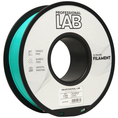 Professional Lab FG-P196-E1, 3D filament, PETG, 1,75mm, 1000g, Azúrový (Cyan)